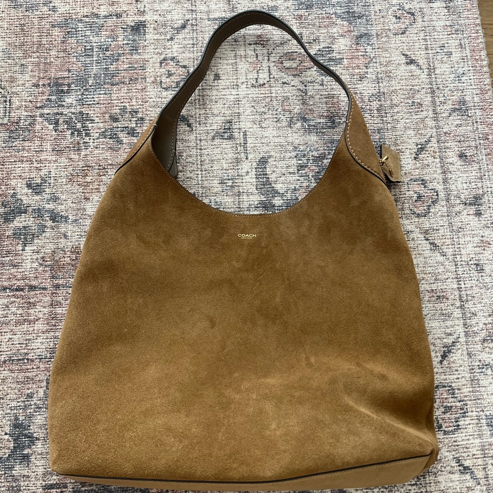 Coach Brooklyn 39 Cedar Suede Handbag with dust bag